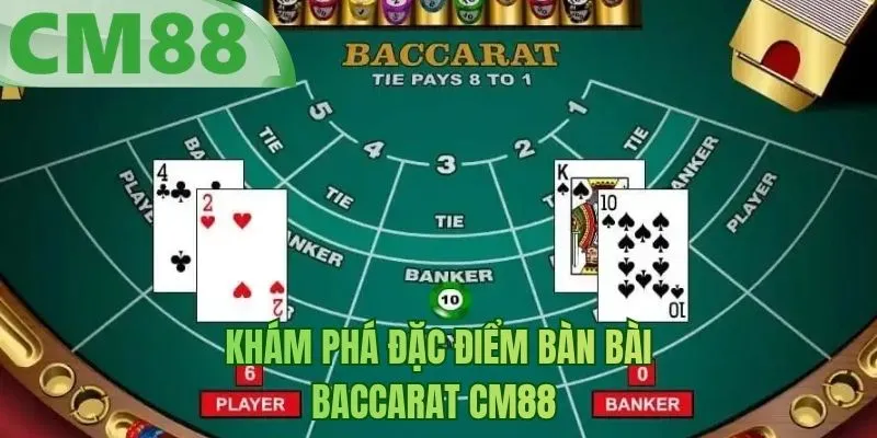 Khám phá đặc điểm bàn bài Baccarat BM88
