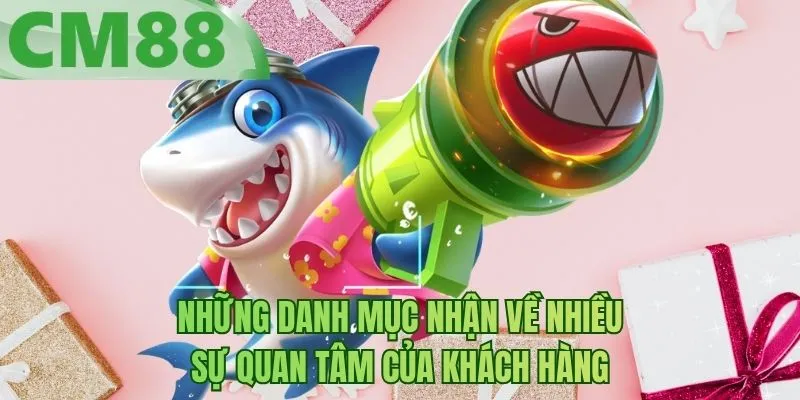 Những danh mục nhận về nhiều sự quan tâm của khách hàng